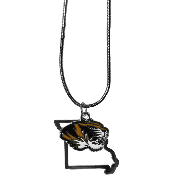 Missouri Tigers State Charm Necklace