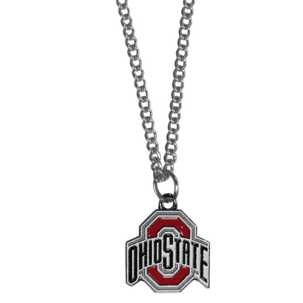 Ohio St. Buckeyes Chain Necklace with Small Charm