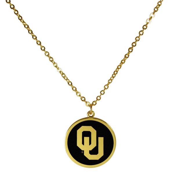 Oklahoma Sooners Gold Tone Necklace