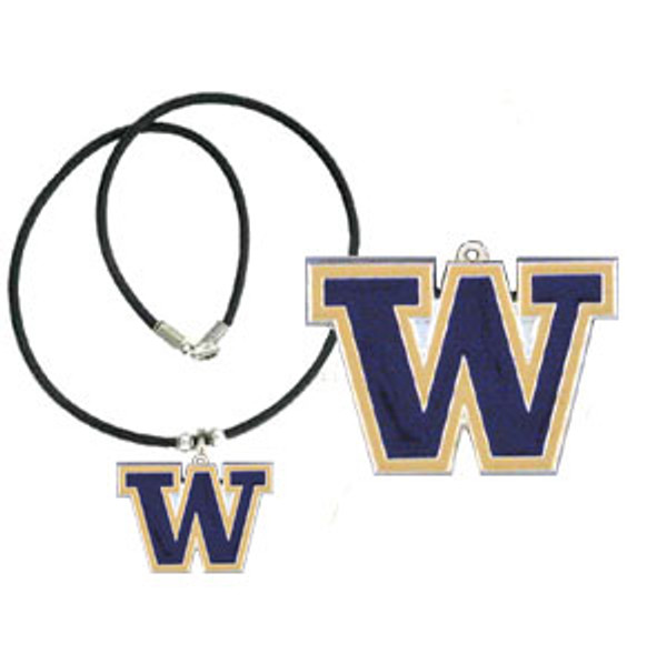 Washington Huskies Rubber Cord Necklace