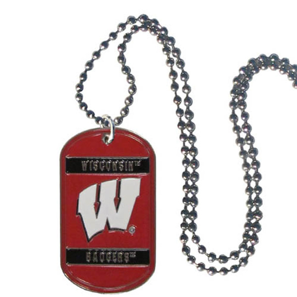 Wisconsin Badgers Tag Necklace