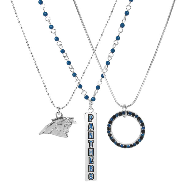 Carolina Panthers Trio Necklace Set