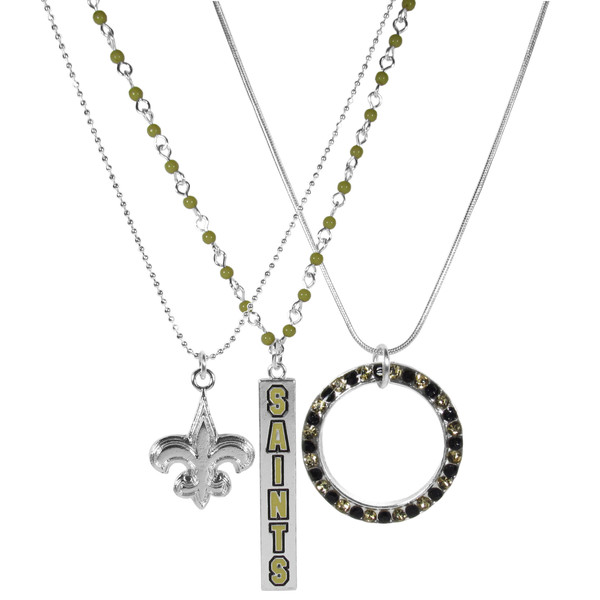 New Orleans Saints Trio Necklace Set