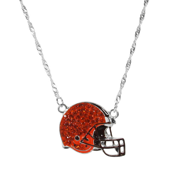 Cleveland Browns Crystal Logo Necklace