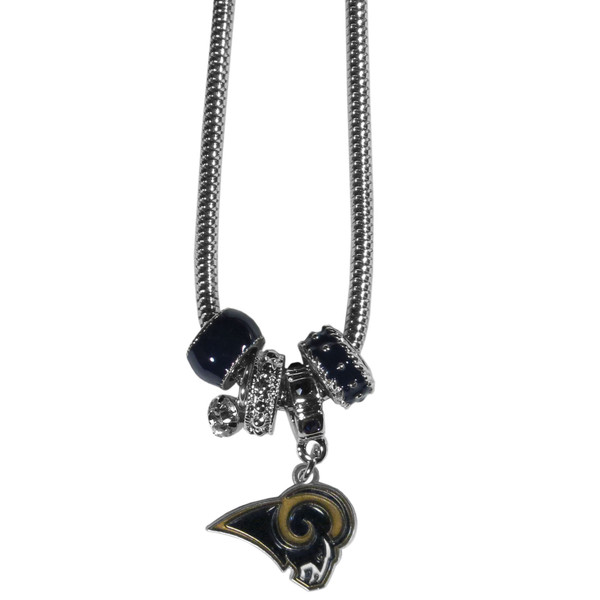 Los Angeles Rams Euro Bead Necklace