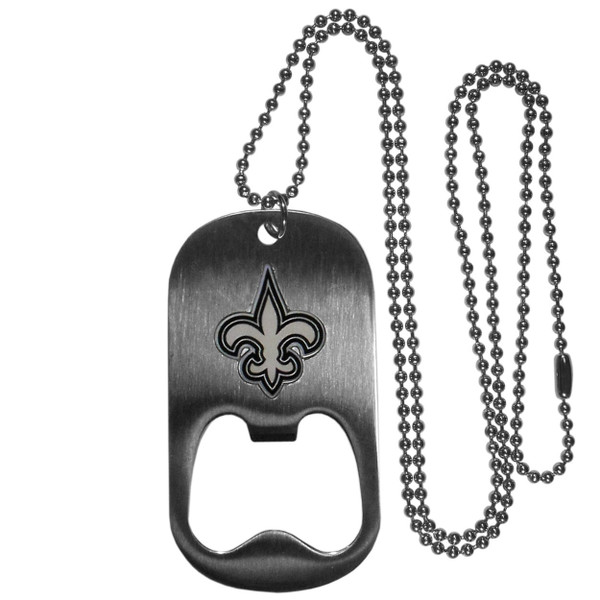 New Orleans Saints Bottle Opener Tag Necklace