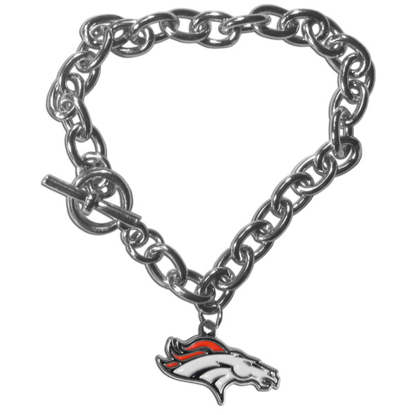 Denver Broncos Charm Chain Bracelet