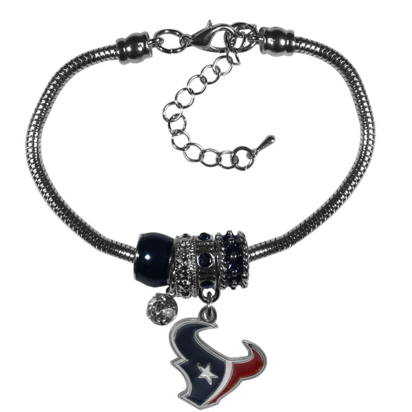 Houston Texans Euro Bead Bracelet