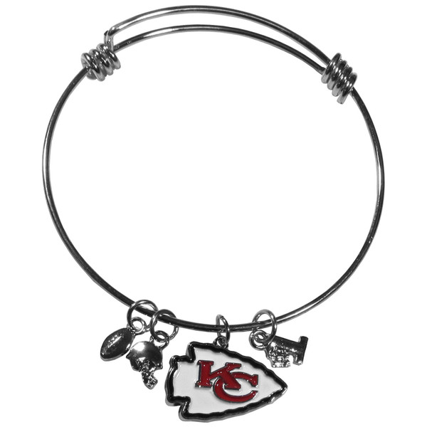 Kansas City Chiefs Charm Bangle Bracelet