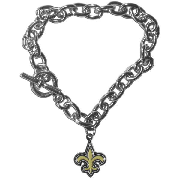 New Orleans Saints Charm Chain Bracelet