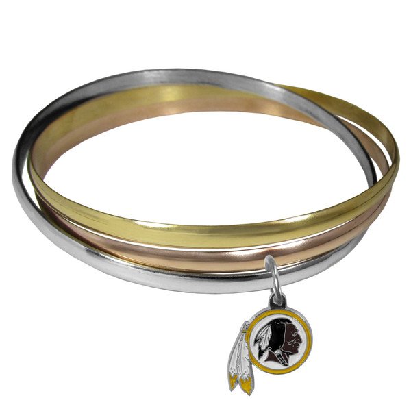 Washington Commanders Tri-color Bangle Bracelet