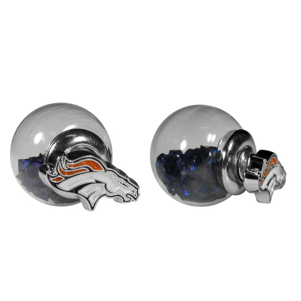 Denver Broncos Front/Back Earrings