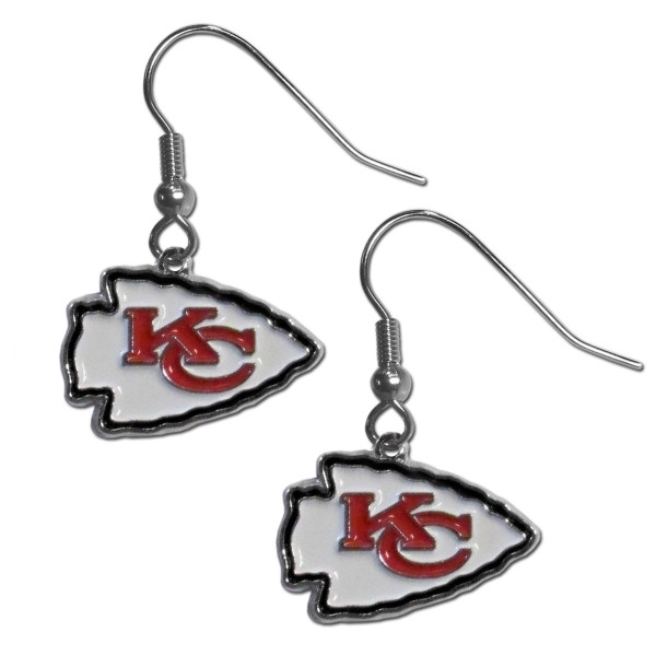 Kansas City Chiefs Chrome Dangle Earrings