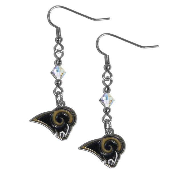 Los Angeles Rams Crystal Dangle Earrings