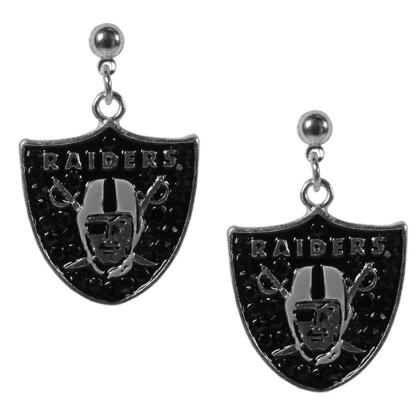 Las Vegas Raiders Crystal Stud Earrings