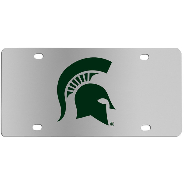 Michigan St. Spartans Steel License Plate Wall Plaque