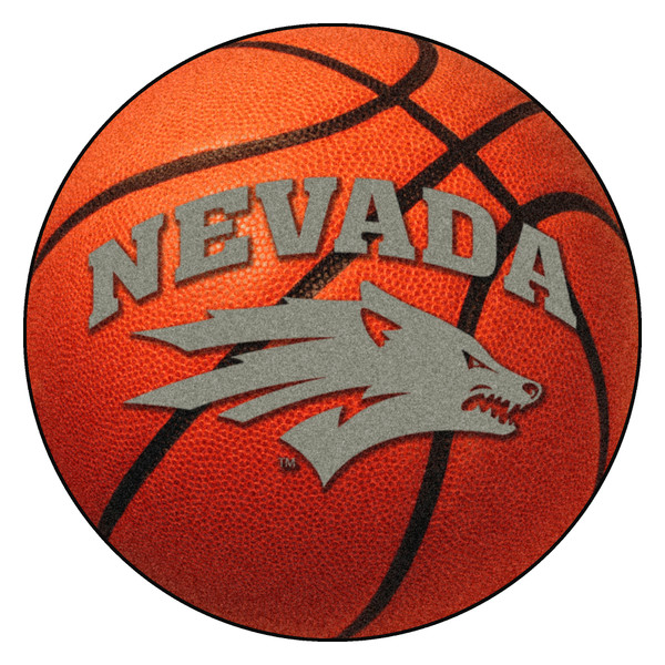 University of Nevada - Nevada Wolfpack Basketball Mat "Nevada & Wolf" Logo Orange