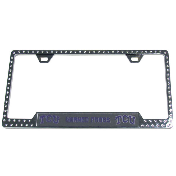 TCU Horned Frogs Bling Tag Frame