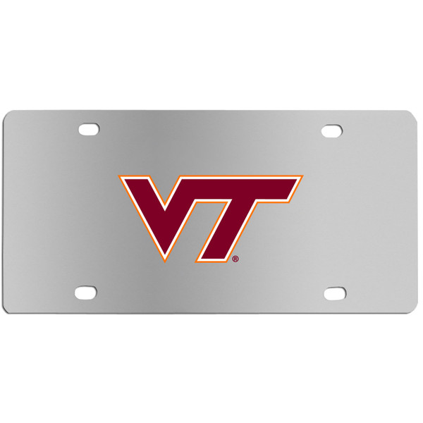 Virginia Tech Hokies Steel License Plate Wall Plaque