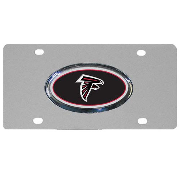 Atlanta Falcons Steel License Plate, Dome