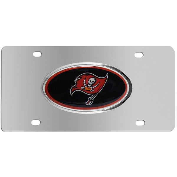 Tampa Bay Buccaneers Steel License Plate, Dome