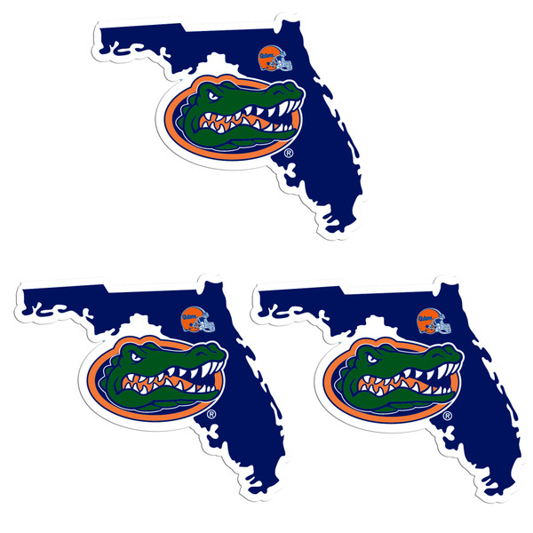 Florida Gators Home State Decal, 3pk