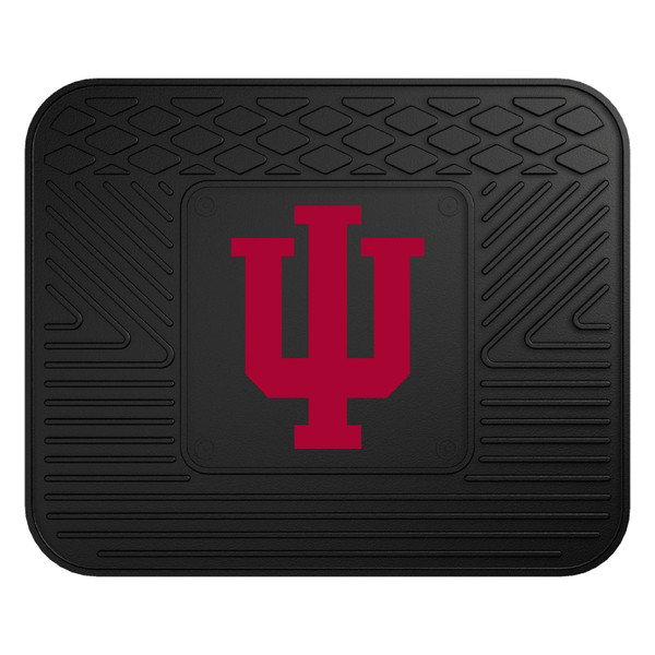 Indiana University - Indiana Hooisers Utility Mat IU Trident Primary Logo Black