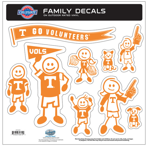Tennessee Volunteers Family Decal Set Large