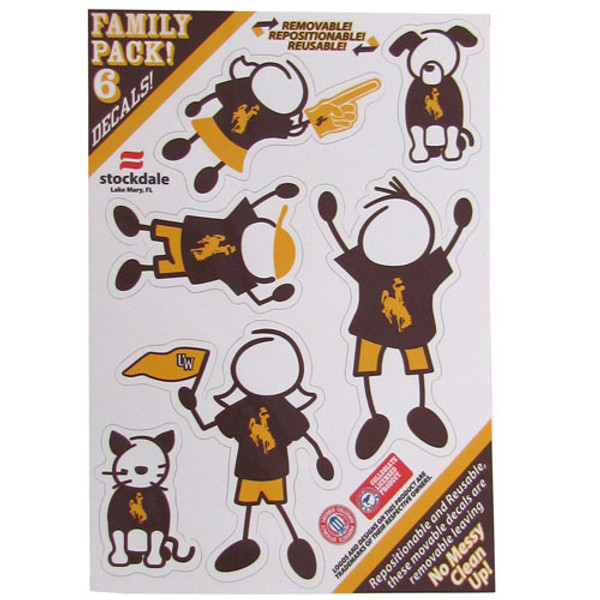 Wyoming Cowboy Family Decal Set Small