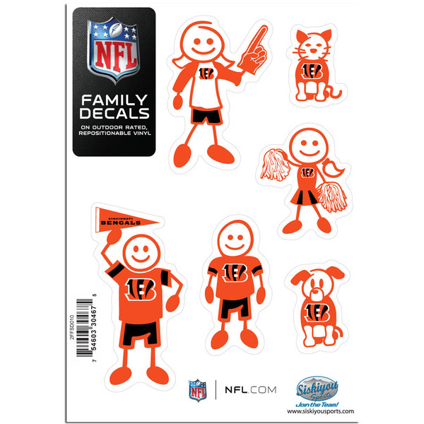 Cincinnati Bengals Family Decal Set Small