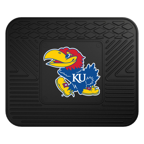 University of Kansas - Kansas Jayhawks Utility Mat Jayhawk Primary Logo Black