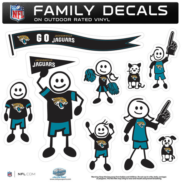 Jacksonville Jaguars Family Decal Set Large