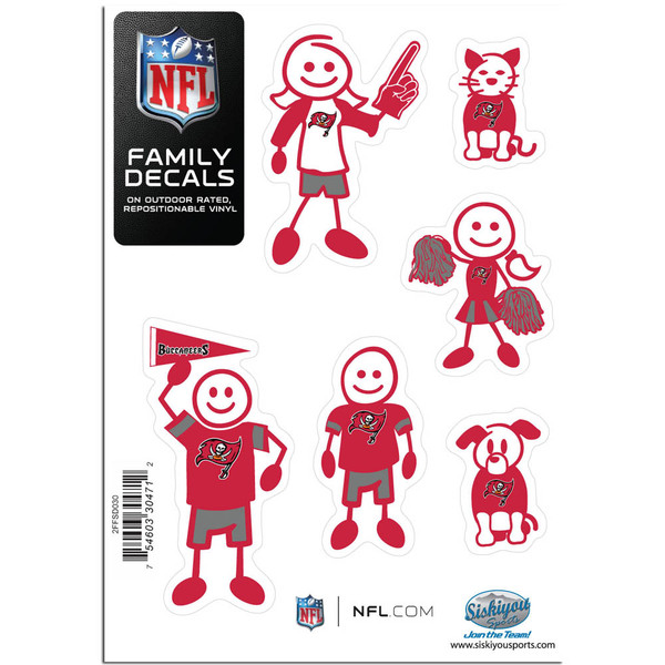 Tampa Bay Buccaneers Family Decal Set Small