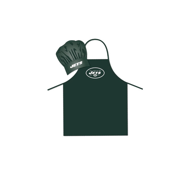 New York Jets Apron and Chef Hat Set