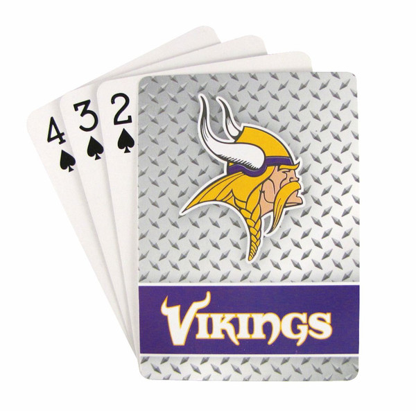 Minnesota Vikings Playing Cards - Diamond Plate