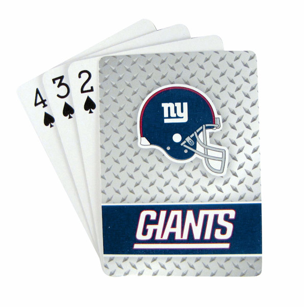 New York Giants Playing Cards - Diamond Plate