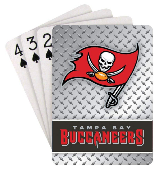 Tampa Bay Buccaneers Playing Cards Diamond Plate