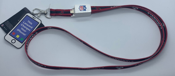 Arizona Cardinals iPhone / iPad Charging Lanyard