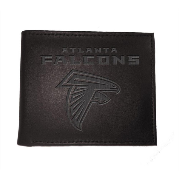 Atlanta Falcons Leather Blackout Bi-fold Wallet