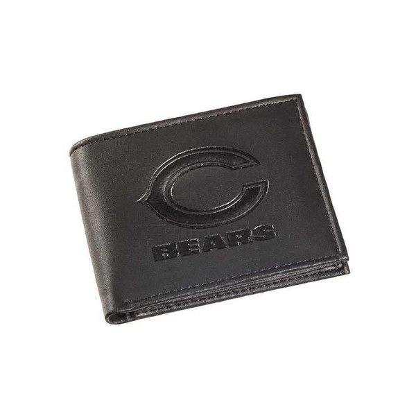 Chicago Bears Leather Blackout Bi-fold Wallet