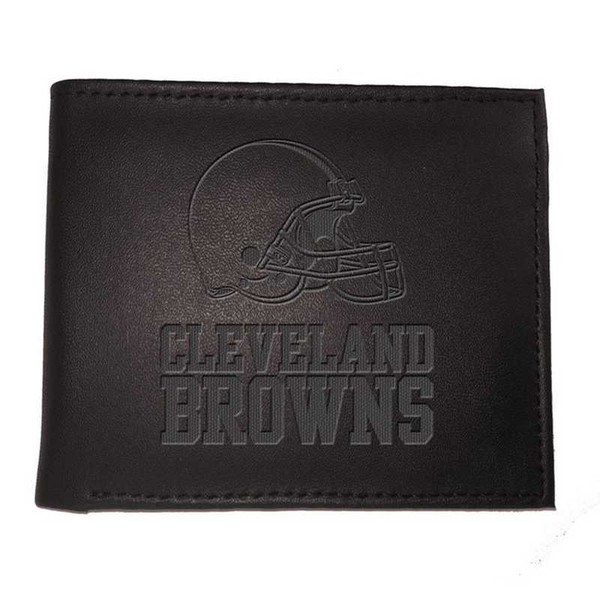 Cleveland Browns Leather Blackout Bi-fold Wallet