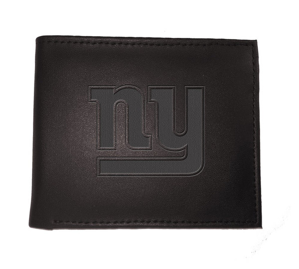 New York Giants Leather Blackout Bi-fold Wallet