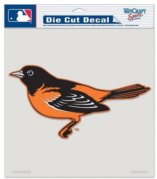 Baltimore Orioles Decal 8x8 Die Cut Color Alternate