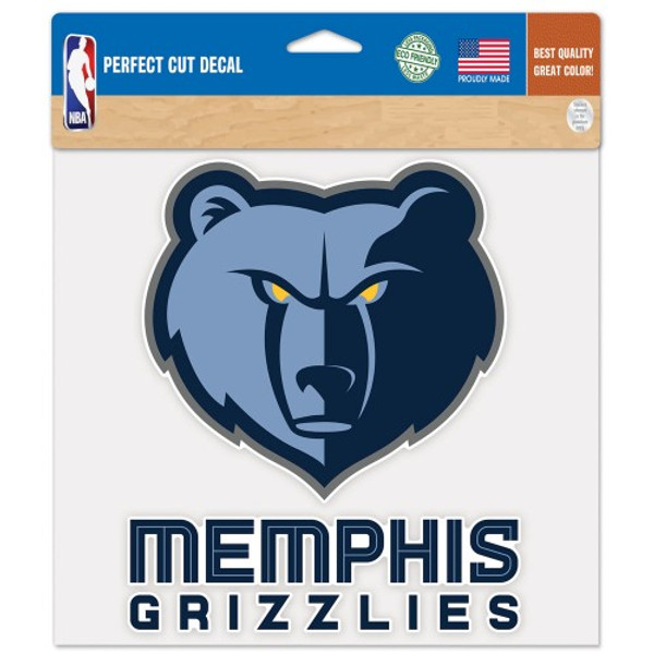 Memphis Grizzlies Decal 8x8 Die Cut Color