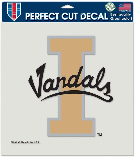 Idaho Vandals Decal 8x8 Perfect Cut Color