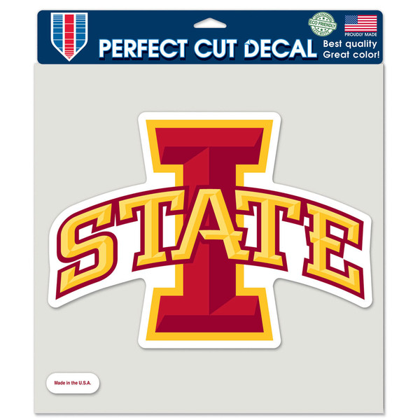 Iowa State Cyclones Decal 8x8 Perfect Cut Color