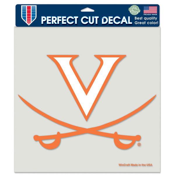 Virginia Cavaliers Decal 8x8 Die Cut Color