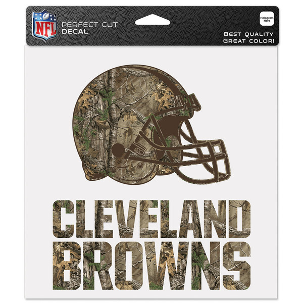 Cleveland Browns Decal 8x8 Perfect Cut Camo
