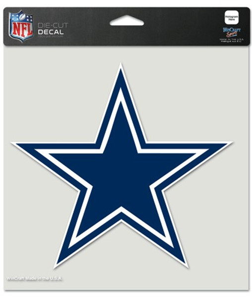 Dallas Cowboys Decal 12x12 Die Cut Color