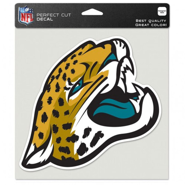 Jacksonville Jaguars Decal 8x8 Die Cut Color